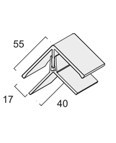 Eckprofil zweiteilig
