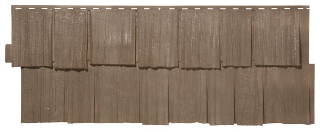 Produktbild von Fassadenplatten Novik rustikale Kunststoff - Schindeln