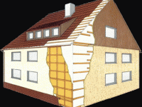 Holzstruktur |Anthrazit | Dämmung 40 mm